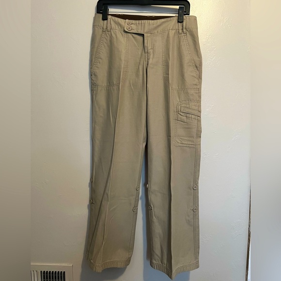 The North Face Libra Cargo Pants Women's Convertible Beige Khaki Pants - Picture 1 of 14